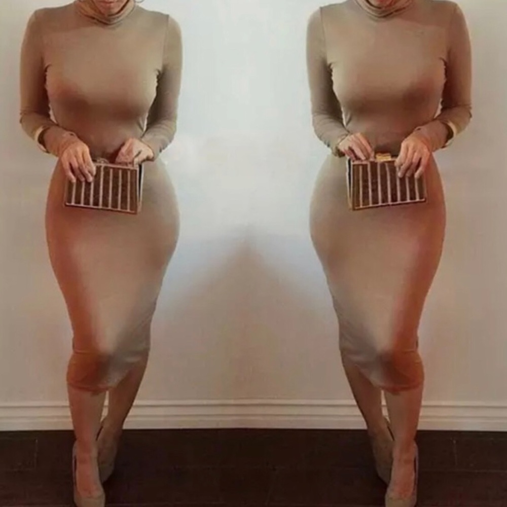 Turtleneck Bodycon Dress